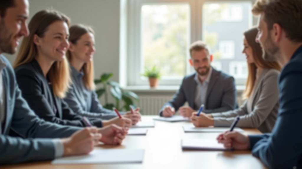Teammeeting met notities en brainstorm op whiteboard